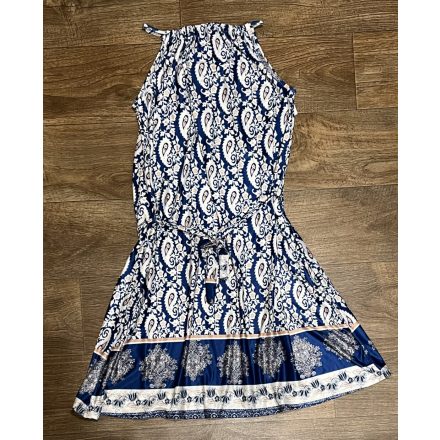 Lamia ruha-kék-fehér mintás 