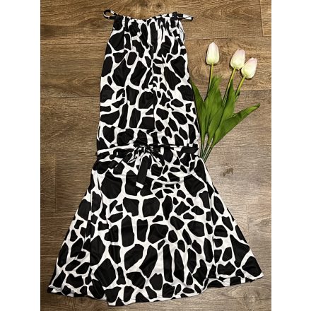 Lamia ruha-fekete-fehér mintás